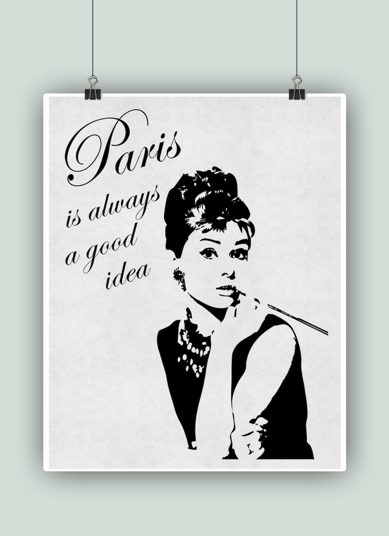 Audrey Hepburn Art, Audrey Hepburn Tribute Design, Audrey Hepburn Quote