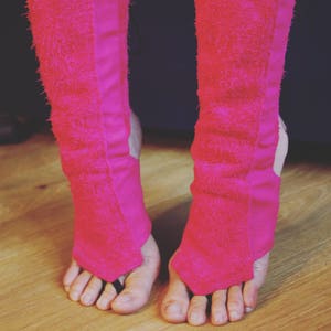 VENAKI Trapeze Boots pink short with leather