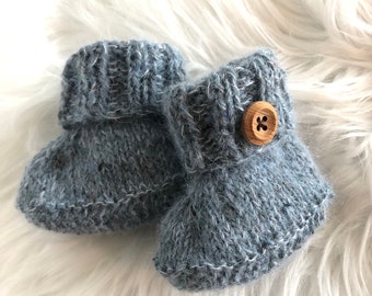 fluffy baby booties
