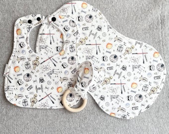 Burp Cloth Disney Baby Gifts Star Wars Baby Gifts Bibs and Burp Cloth Star Wars Classic Multi Baby Bibs