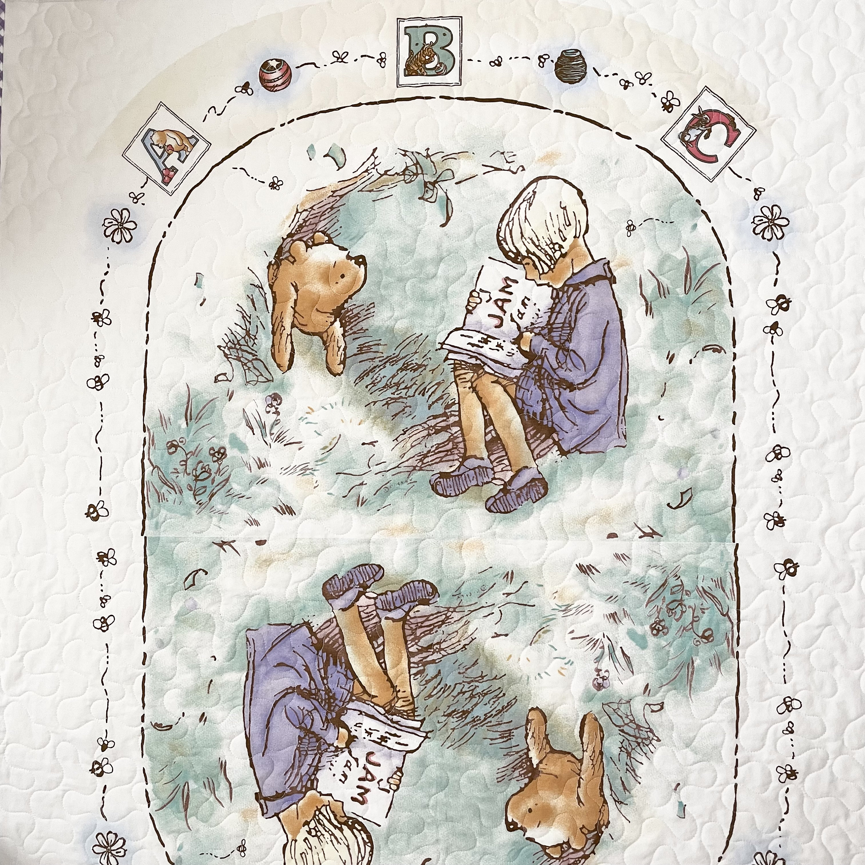 Winnie The Pooh E I Suoi Amici - Trapunta Fatta A Mano - Foto 2