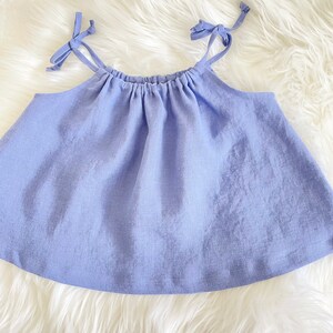 Linen Swing Top/ 12-18months/ Baby Girl Summer Top