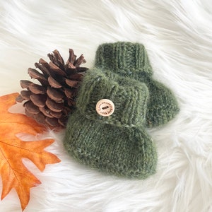 Hand Knitted Baby Booties 0-3 months