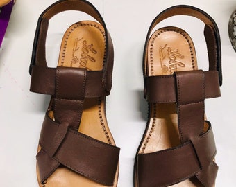 POSEIDON : Leather Slide Handmade leather sandals Genuie Leather ...