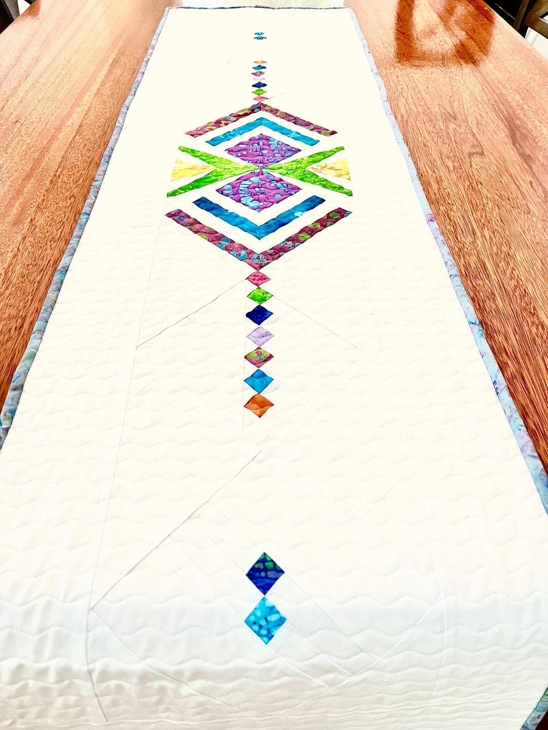 FPP Pattern Table Runner Quilted Geometric Foundation Paper Piecing ...