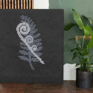 Cross Stitch Pattern Fern Koru New Zealand PDF Instant Download