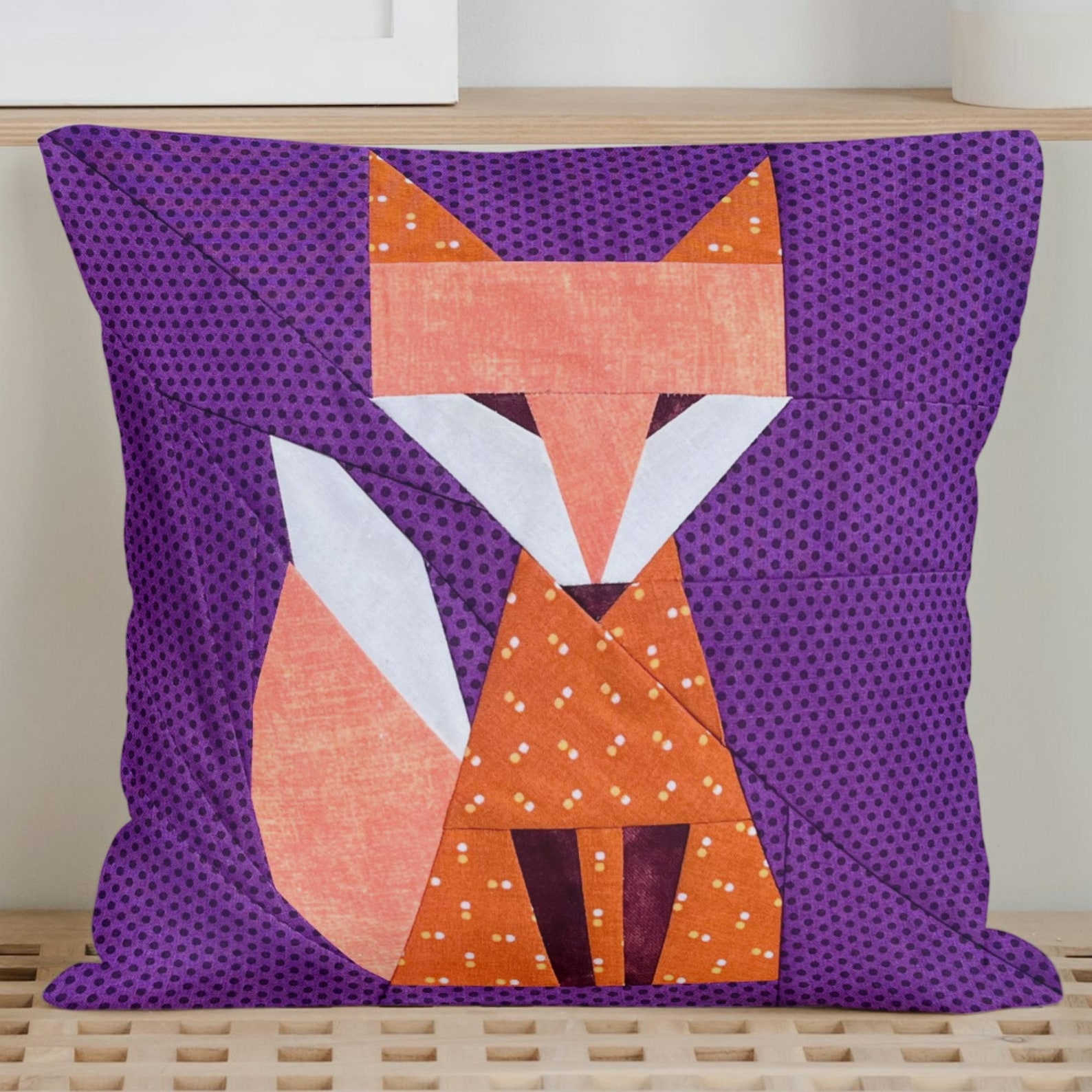 Fox Quilt Block Pattern Foundation Paper Piecing FPP Printable PDF 25.4 ...