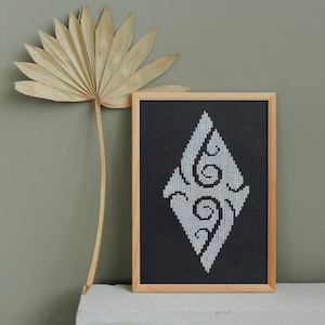 Cross Stitch Pattern Diamond Koru Maori Instant Download PDF