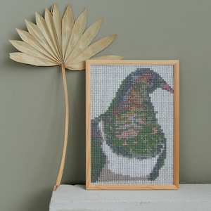 Cross Stitch Pattern Kereru Native New Zealand Pigeon PDF Instant Download