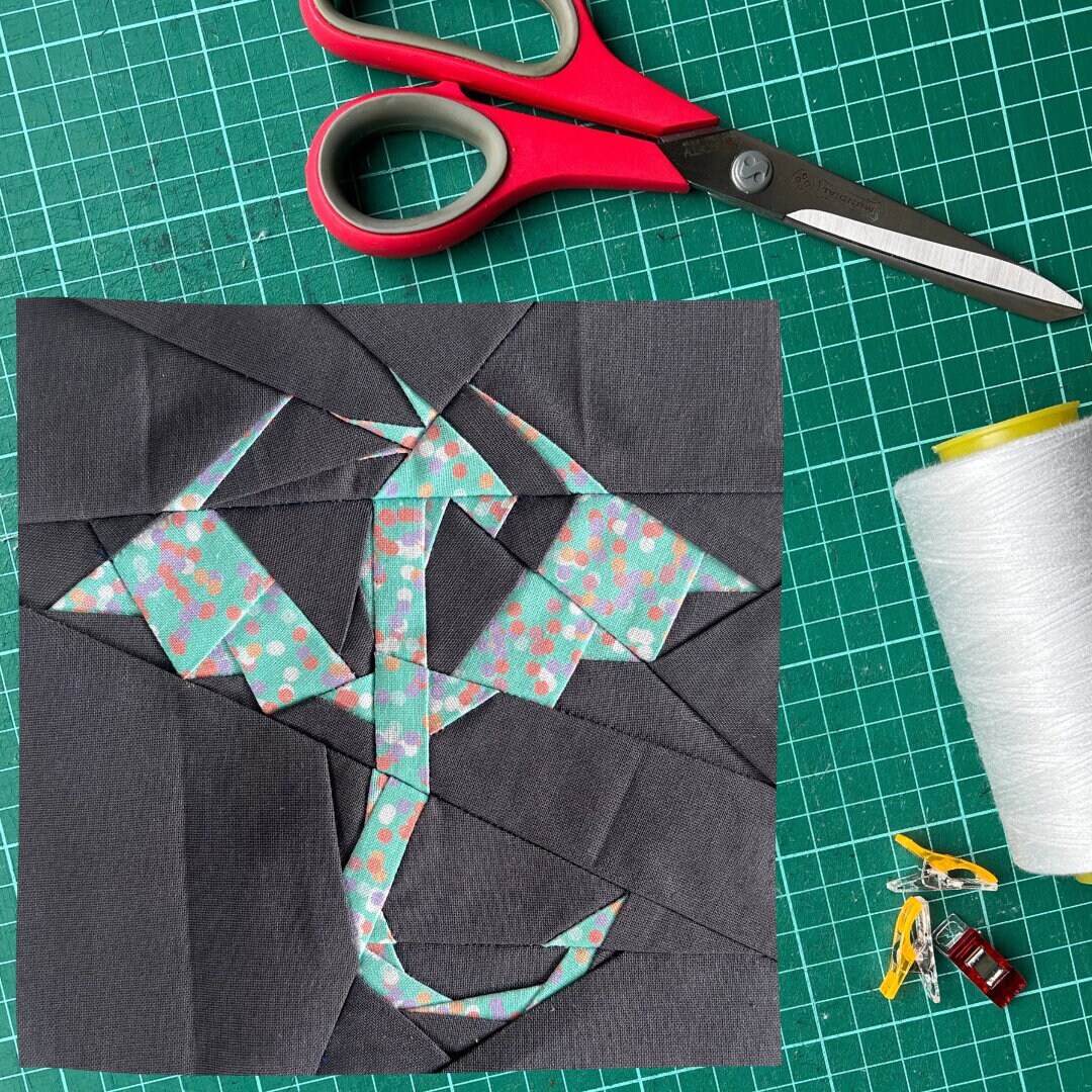 Dragon Quilt Block Pattern Foundation Paper Piecing FPP PDF Etsy