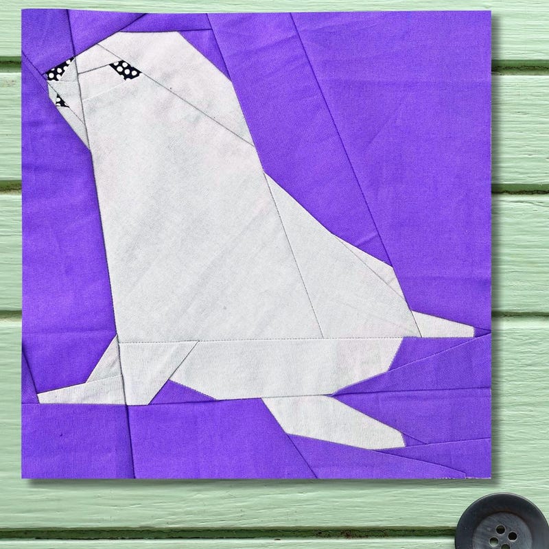 Seal Quilt Block Pattern - Etsy