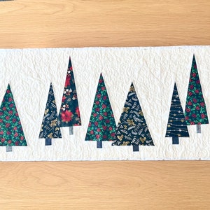 FPP Quilted Christmas Tree Pattern Festive Holiday Table Runner PDF ...