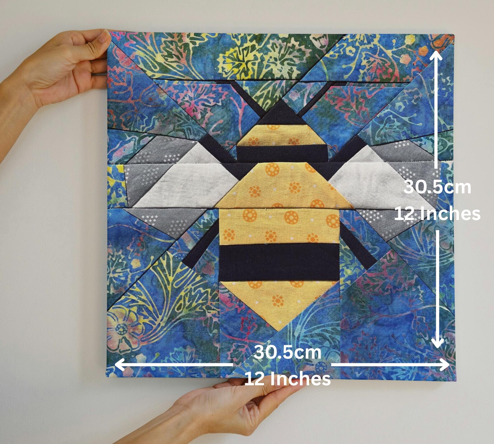 Bumblebee Quilt Block Pattern Foundation Paper Piecing FPP Instant ...