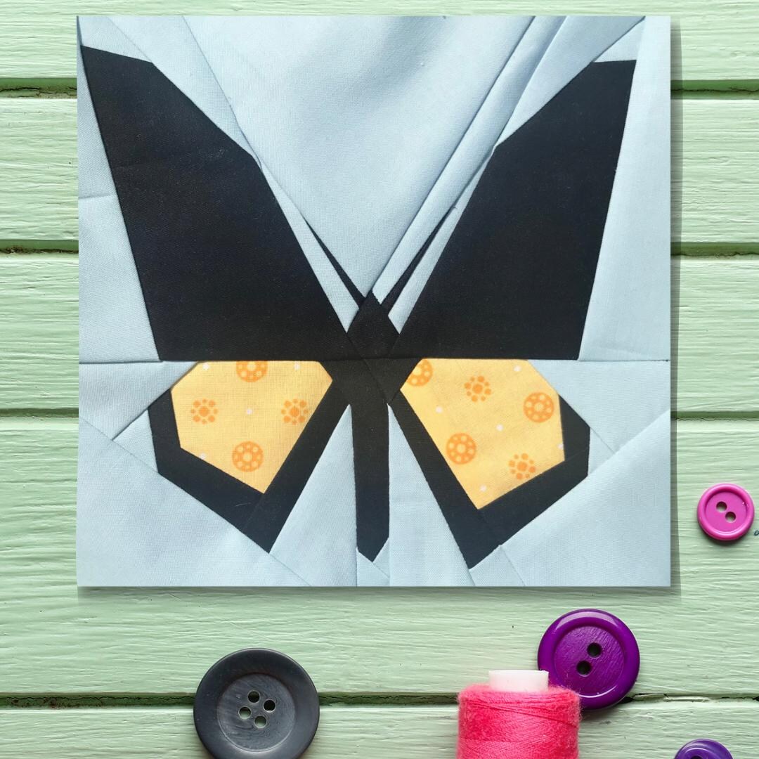 FPP Patternborneo Birdwing Butterfly Foundation Paper Piecing Quilt ...