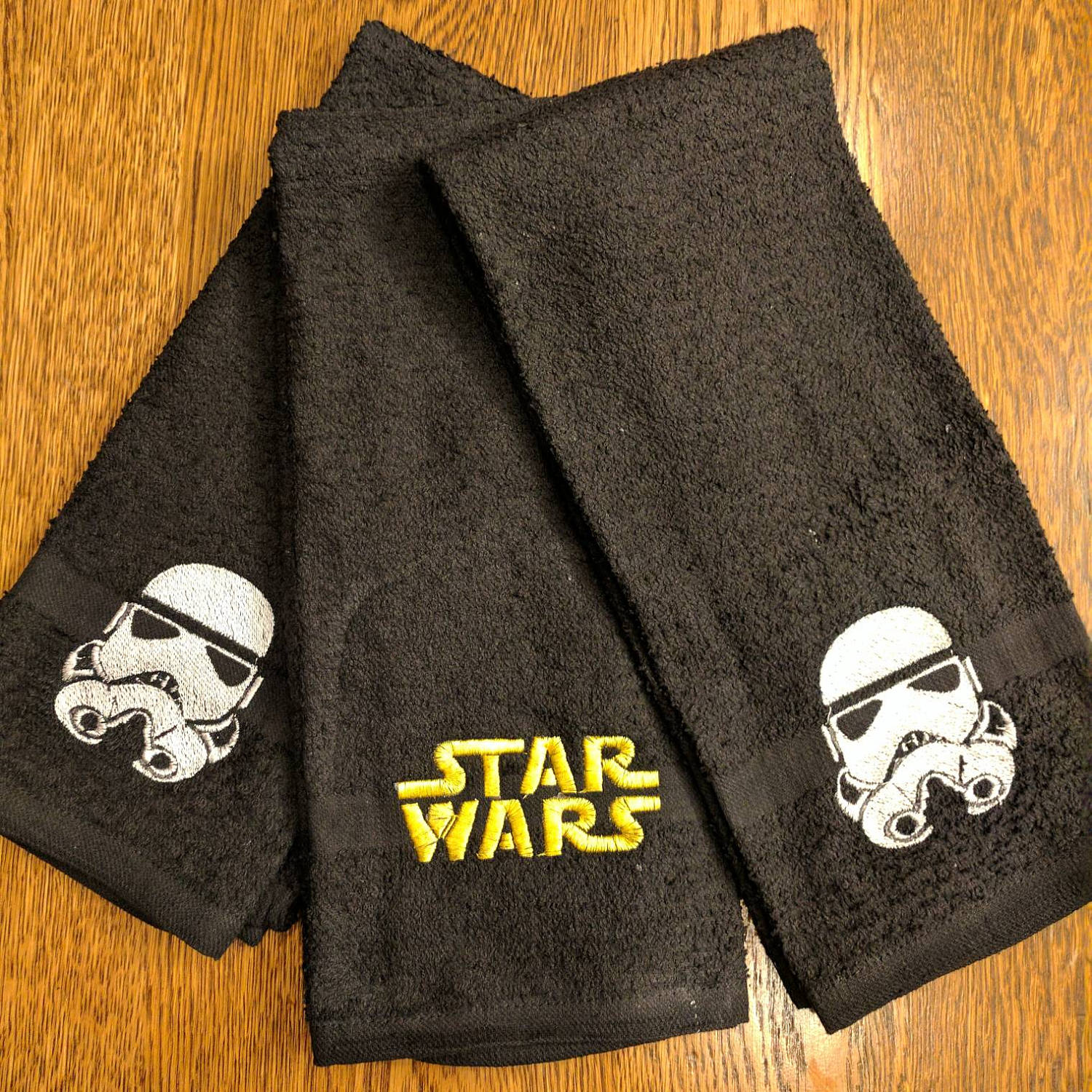 Custom Star Wars Towel Set 2 hand towels embroidered Etsy