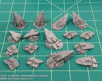 SMALL RUINED OBELISKS (Set of 16)