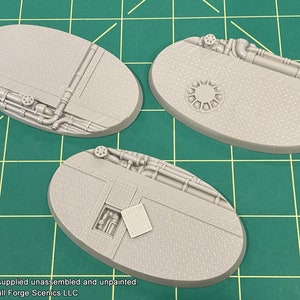 90mm x 52mm Oval INDUSTRIAL BASES Set of 3 image 2