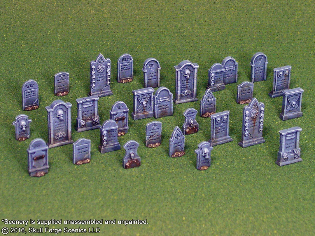 TOMBSTONES (set of 30) - Etsy