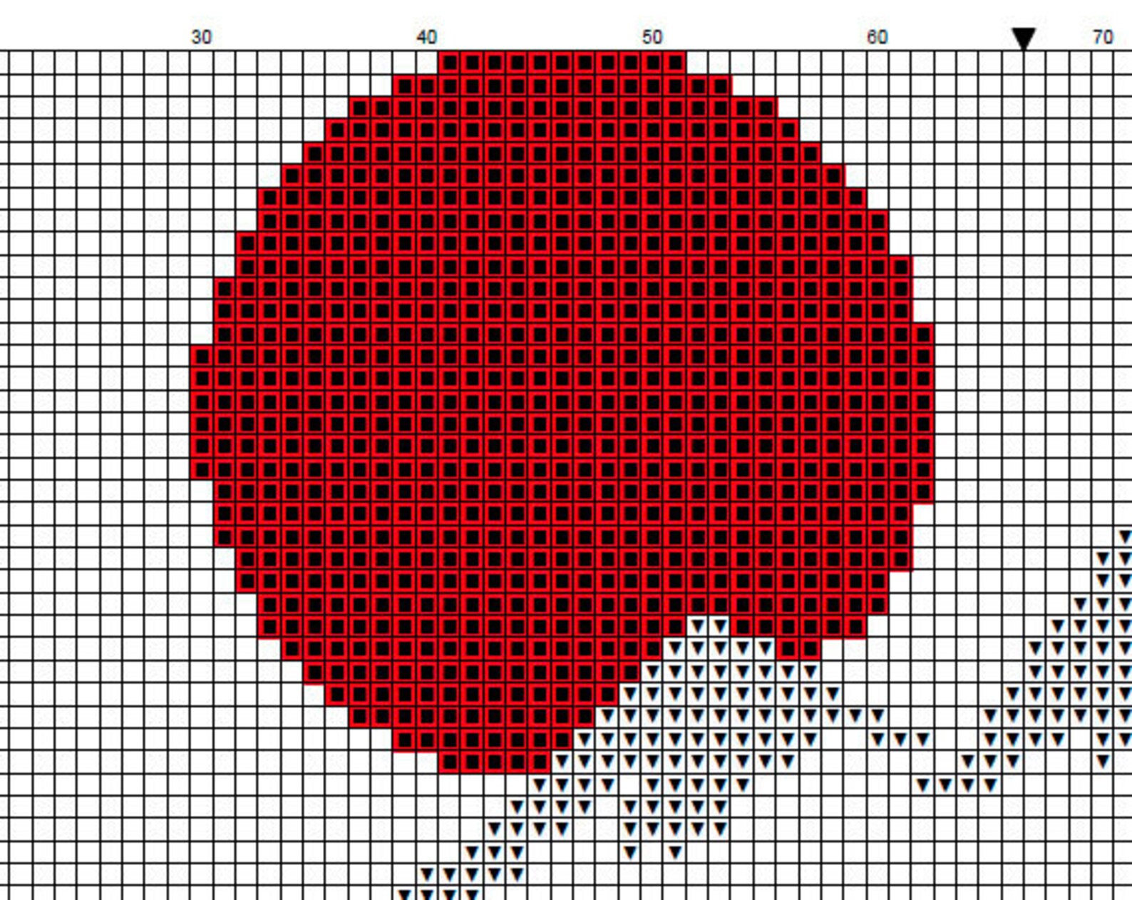 Japanese landscape cross stitch pattern PDF instant download Etsy