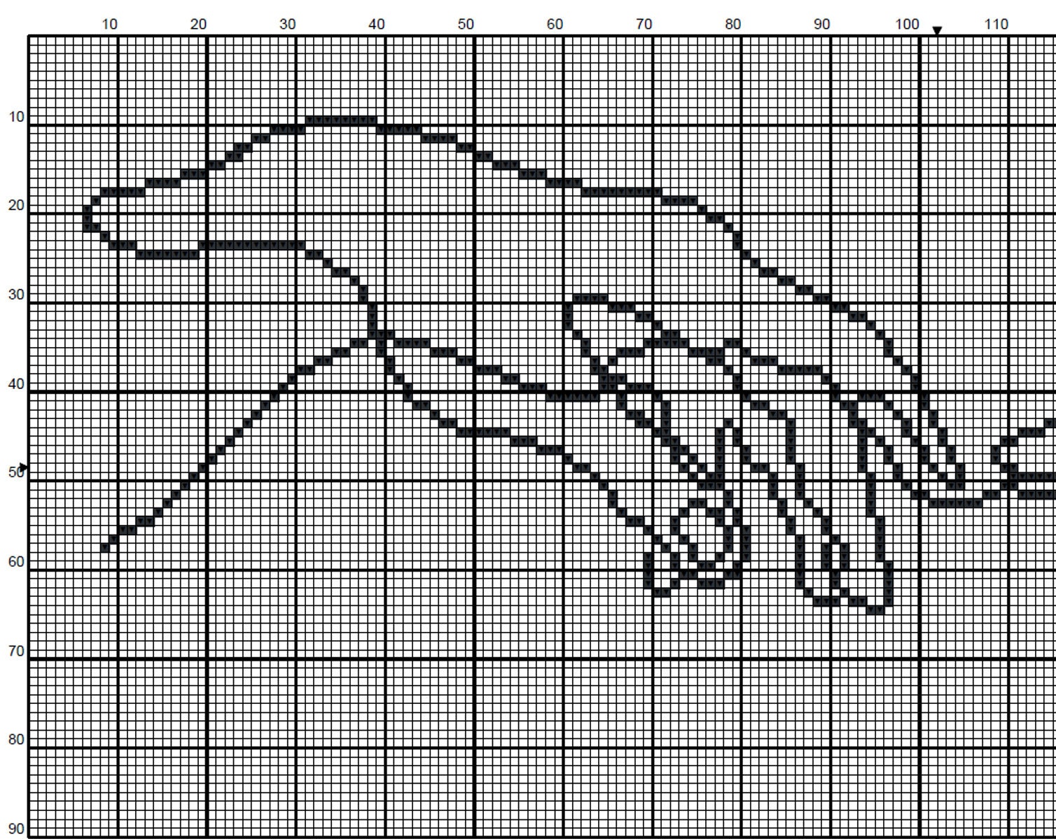 Hand cross stitch pattern PDF creation of Adam black and white Etsy