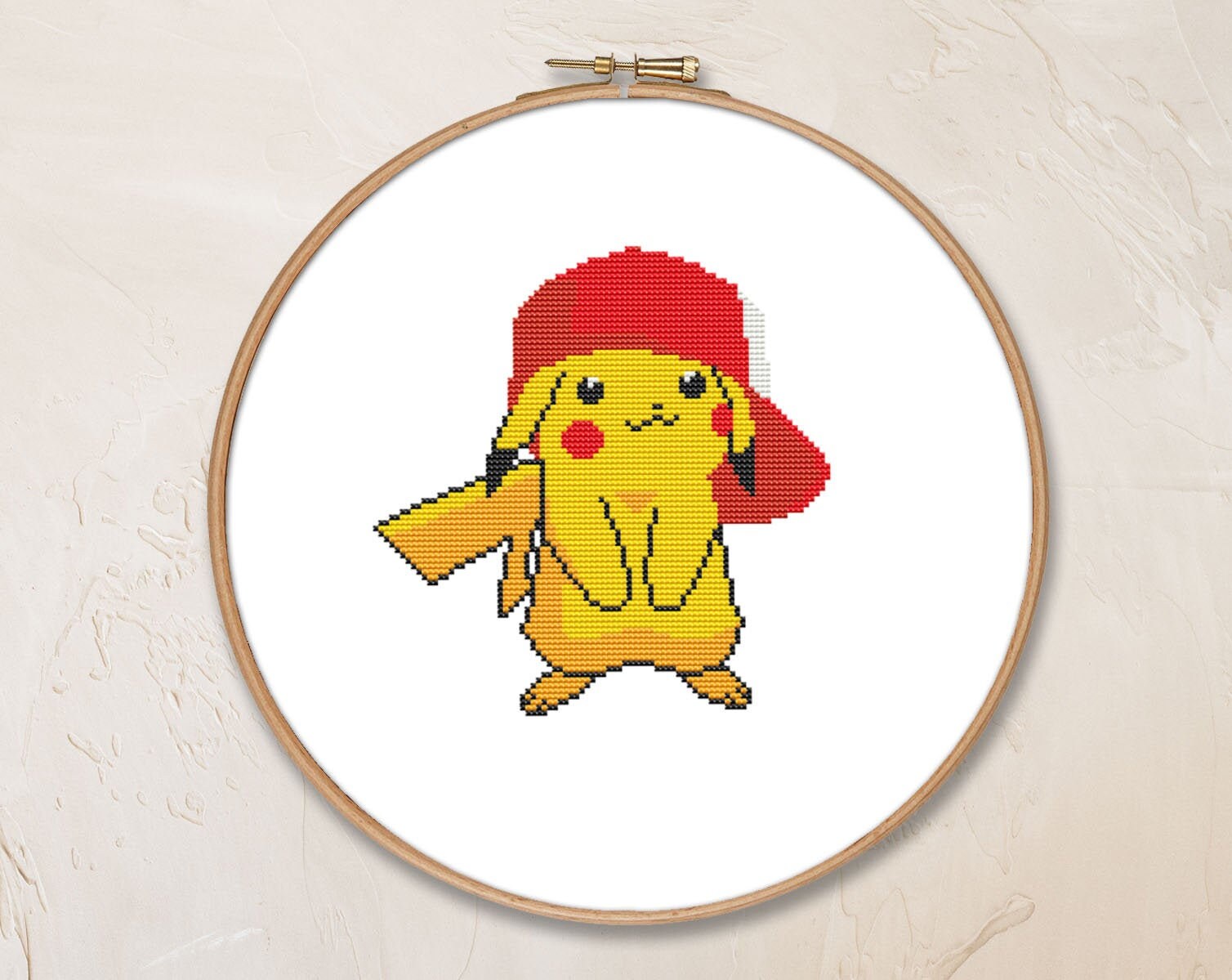 Cute pokemon pikachu cross stitch pattern PDF funny counted Etsy