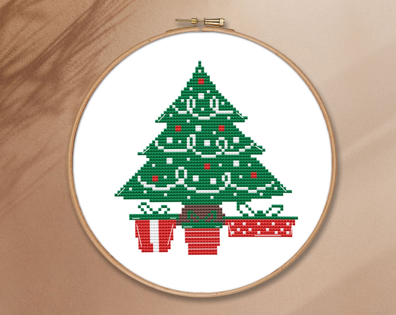 Christmas Tree Counted Cross Stitch Pattern PDF Winter Xmas | Etsy