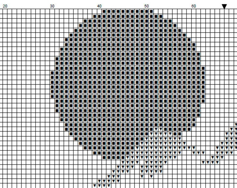 Japanese landscape cross stitch pattern PDF instant download Etsy