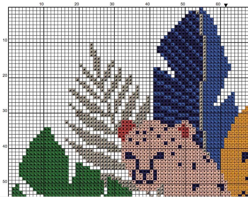 Wild animal counted cross stitch pattern PDF simple modern | Etsy