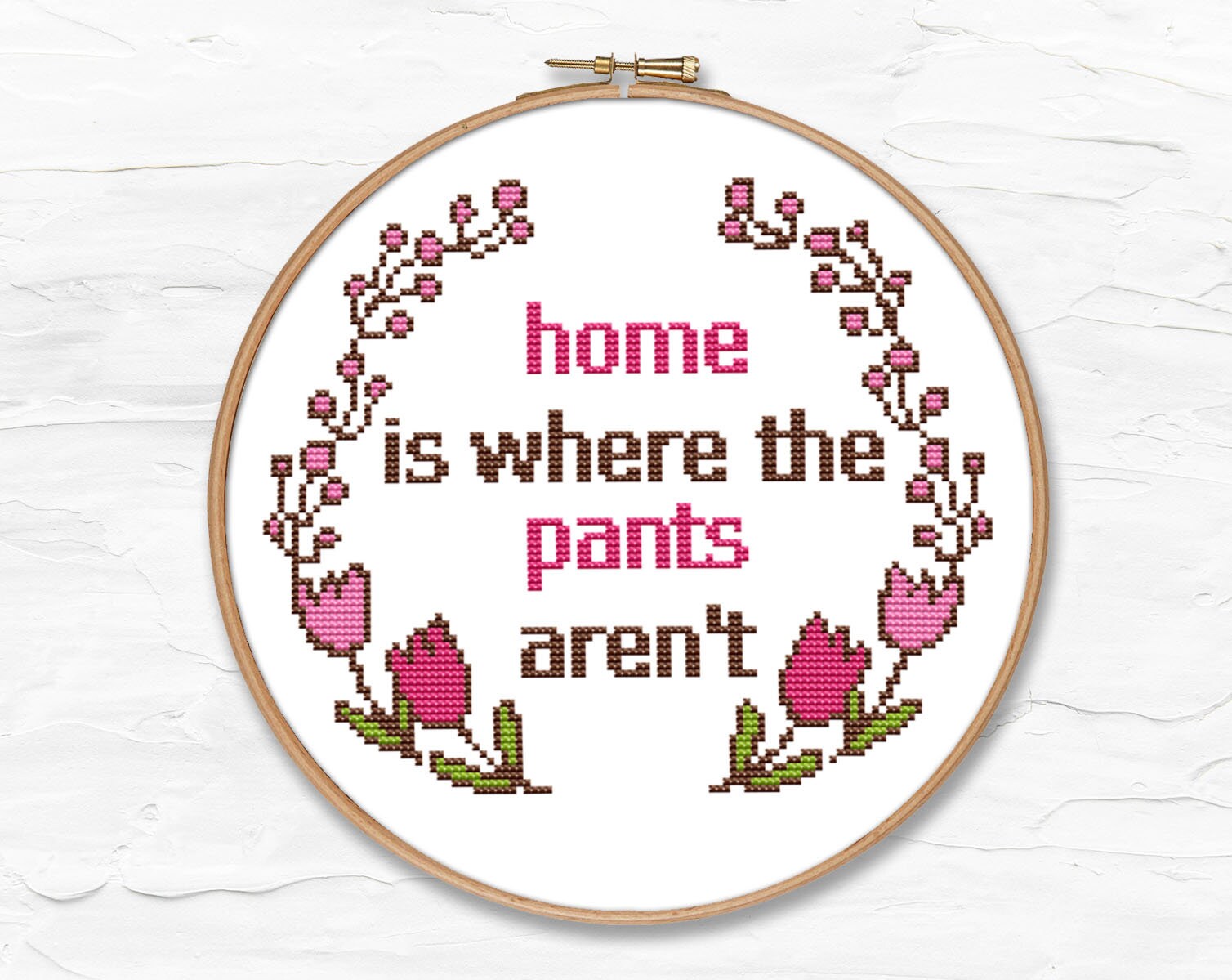 Inappropriate hobby cross stitch pattern PDF subversive Etsy