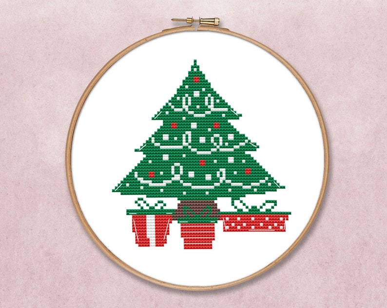 Christmas Tree Counted Cross Stitch Pattern PDF Winter Xmas | Etsy