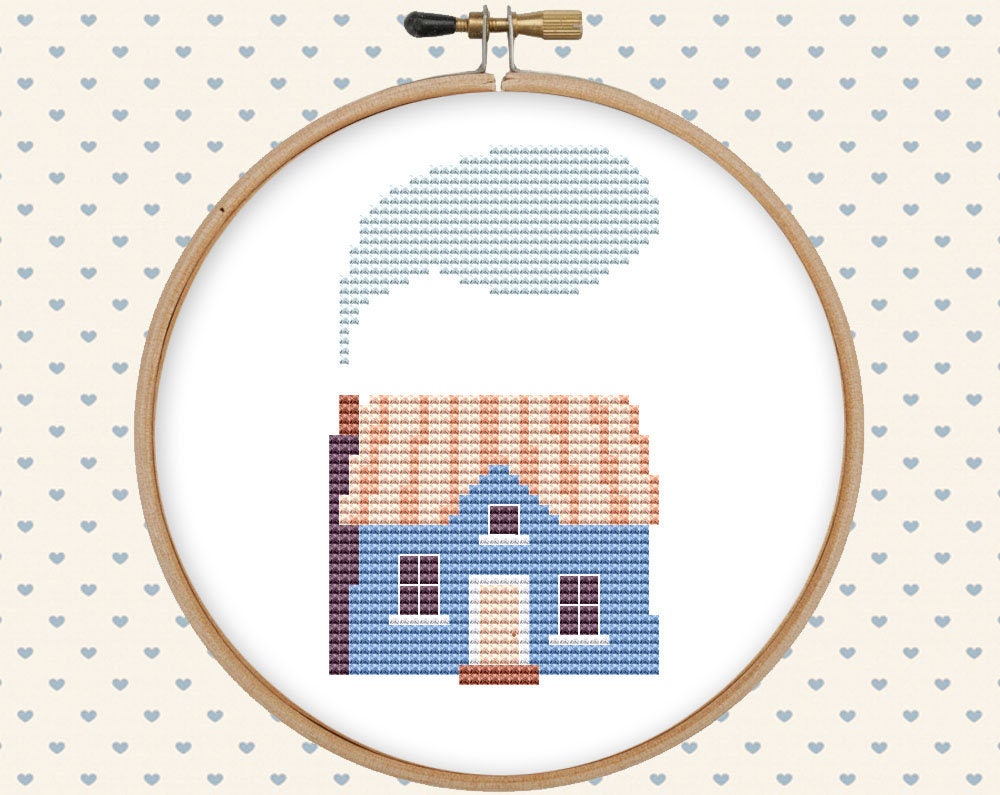 House cross stitch pattern pdf counted cross stitch home Etsy