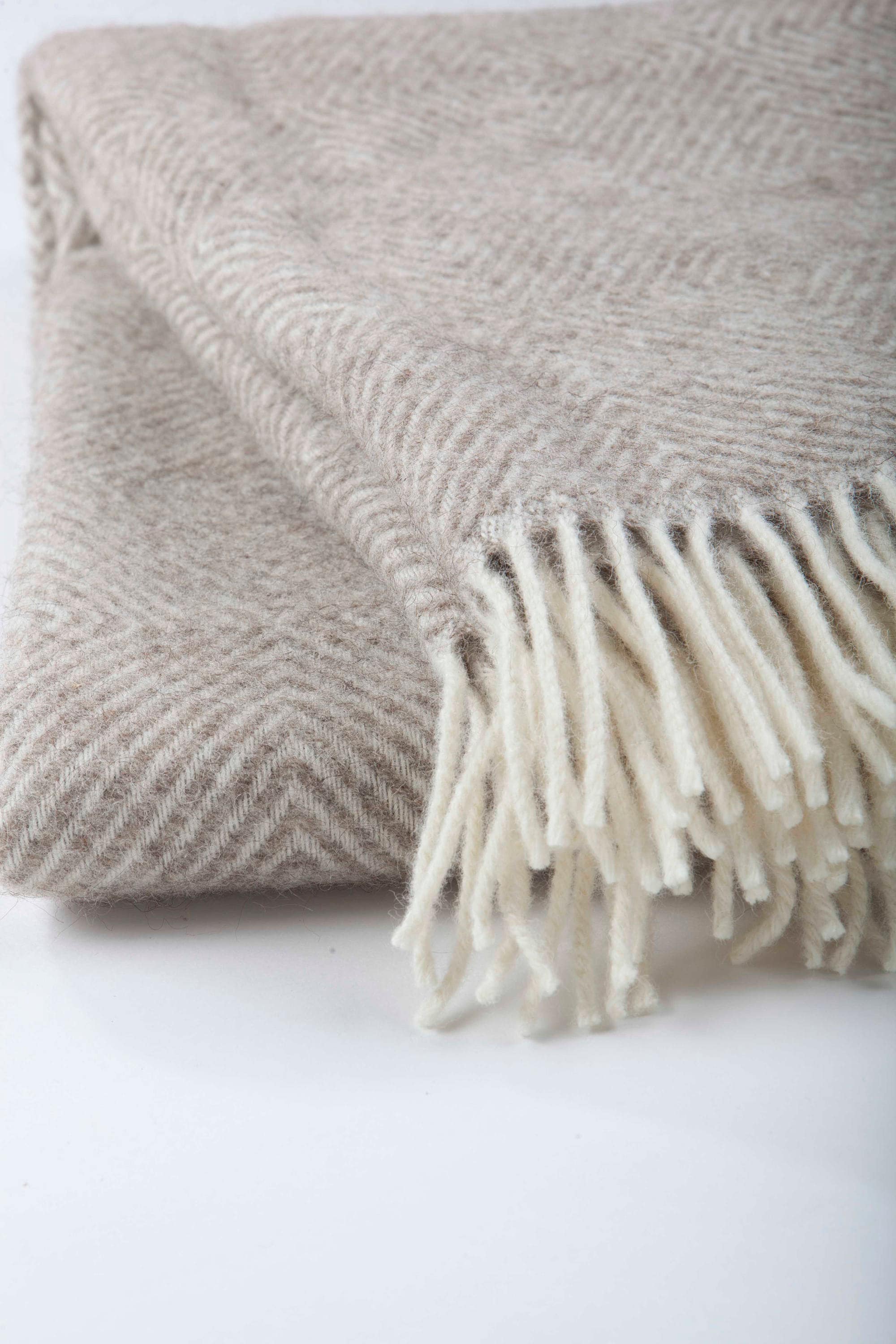 Wool blanket / beige wool blanket / throw blanket / chunky Etsy