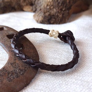 Geflochtenes Lederarmband für Herren, Lederarmband für Damen. Lederarmband für Paare, Wikingerarmband, nordischer Schmuck, Geschenkidee für Frauen