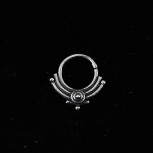 Septum plata tribal septum ring silver septum piercing single earring Indian septum dainty septum fashion septum jewelry Indian nose ring