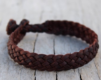 Leather bracelet braided Groomsmen bracelet for couples.Mens norse bracelet.women golf gifts for men.husband