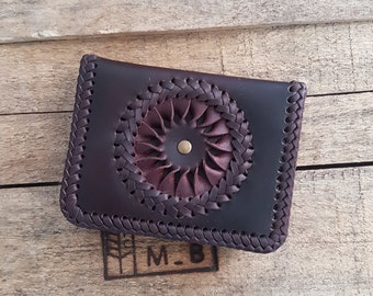 carteira de couro padrinhos carteira dobrável carteira fina bifold carteira de couro carteira personalizada carteira mínima durável carteira cowboy carteira masculina