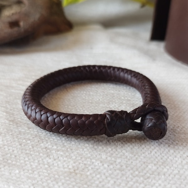 Men leather bracelet thick leather bracelet for women men bracelet for couples horses jewelry viking bracelet braided.golf gift for men gift