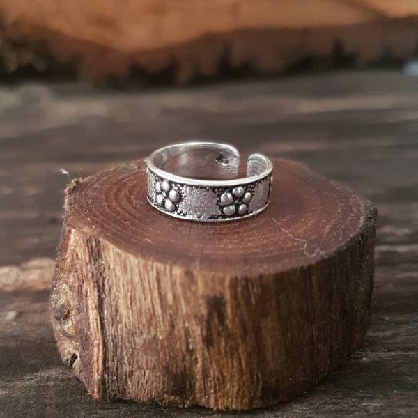 Indian toe rings silver toe ring flower toe ring tribal.adjustable toe ring hippie summer toe ring festival.midi toe ring cuff beach jewelry