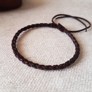 Mens Leather bracelet braided bracelet for couples adjustable dainty bracelet norse viking bracelet surfer sailor bracelet for women gift image 4