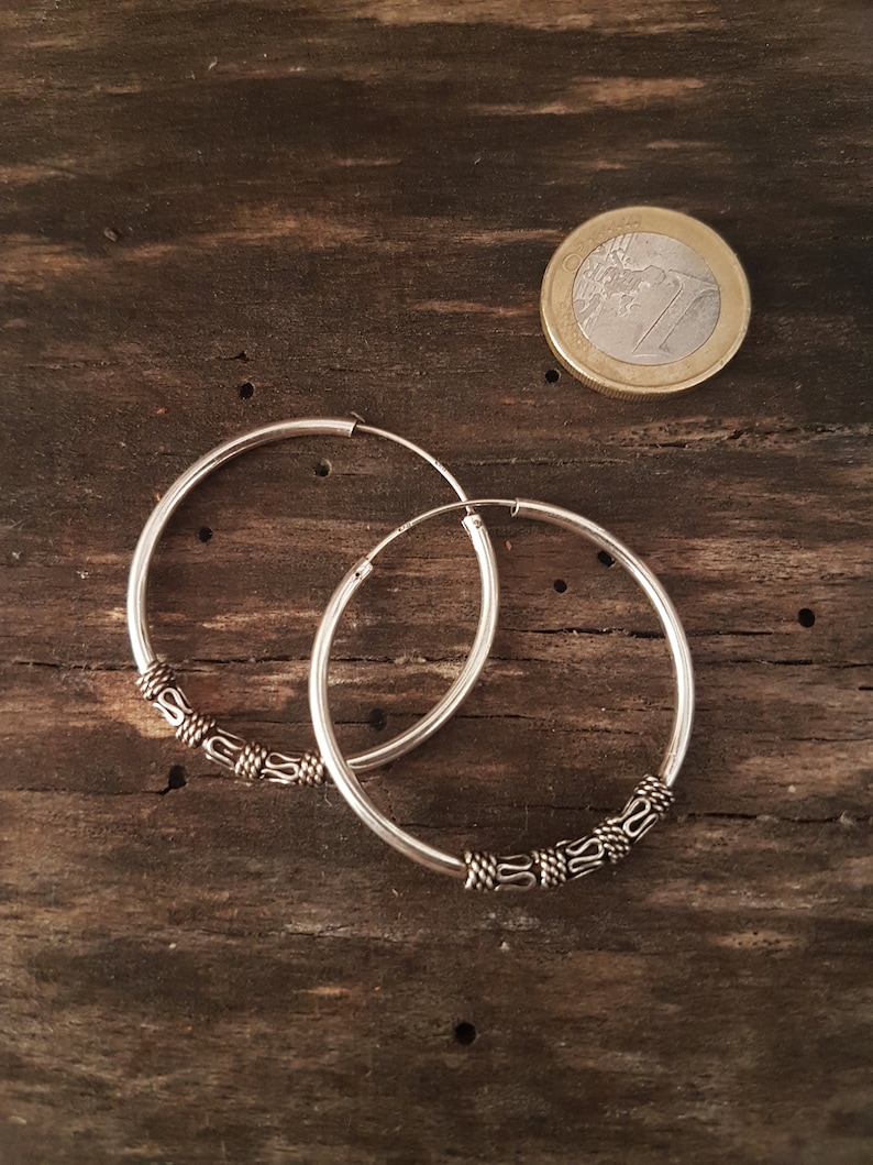 Thin hoops earrings dainty.sterling silver hoops earrings Etsy