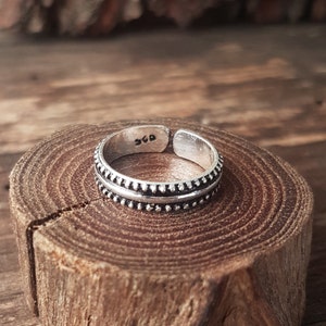toe ring silver adjustable toe ring indian midi ring ethnic toe ring boho jewelry tribal toe ring foot jewelry beach.girlfriend gift for mom imagen 10