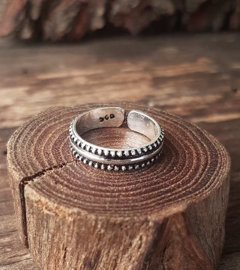 toe ring silver adjustable toe ring indian midi ring ethnic toe ring boho jewelry tribal toe ring foot jewelry beach.girlfriend gift for mom imagen 10