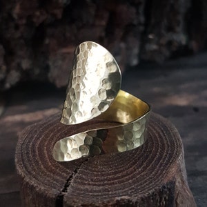Anello d&#39;oro regolabile anello anello boho anello nocche anello gioielli zingari anello pugnale tribali anello accatastamento anello druzy anello regalo madri anello