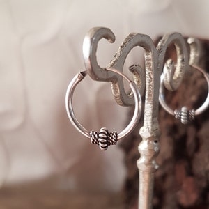 silver hoop earrings ethnic earrings.small hoop earrings men jewelry.Bali hoops dainty earrings.boho stud earrings bohemian hoop earrings