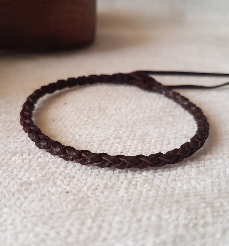 Mens Leather bracelet braided bracelet for couples adjustable dainty bracelet norse viking bracelet surfer sailor bracelet for women gift image 6