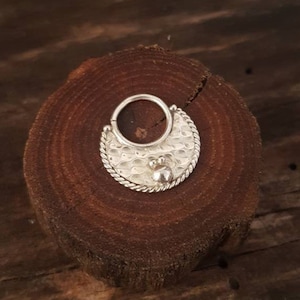 Septum piercing silver septum ring tribal septum big septum ethnic septum hipster septum Indian septum fashion septum dainty septum jewelry