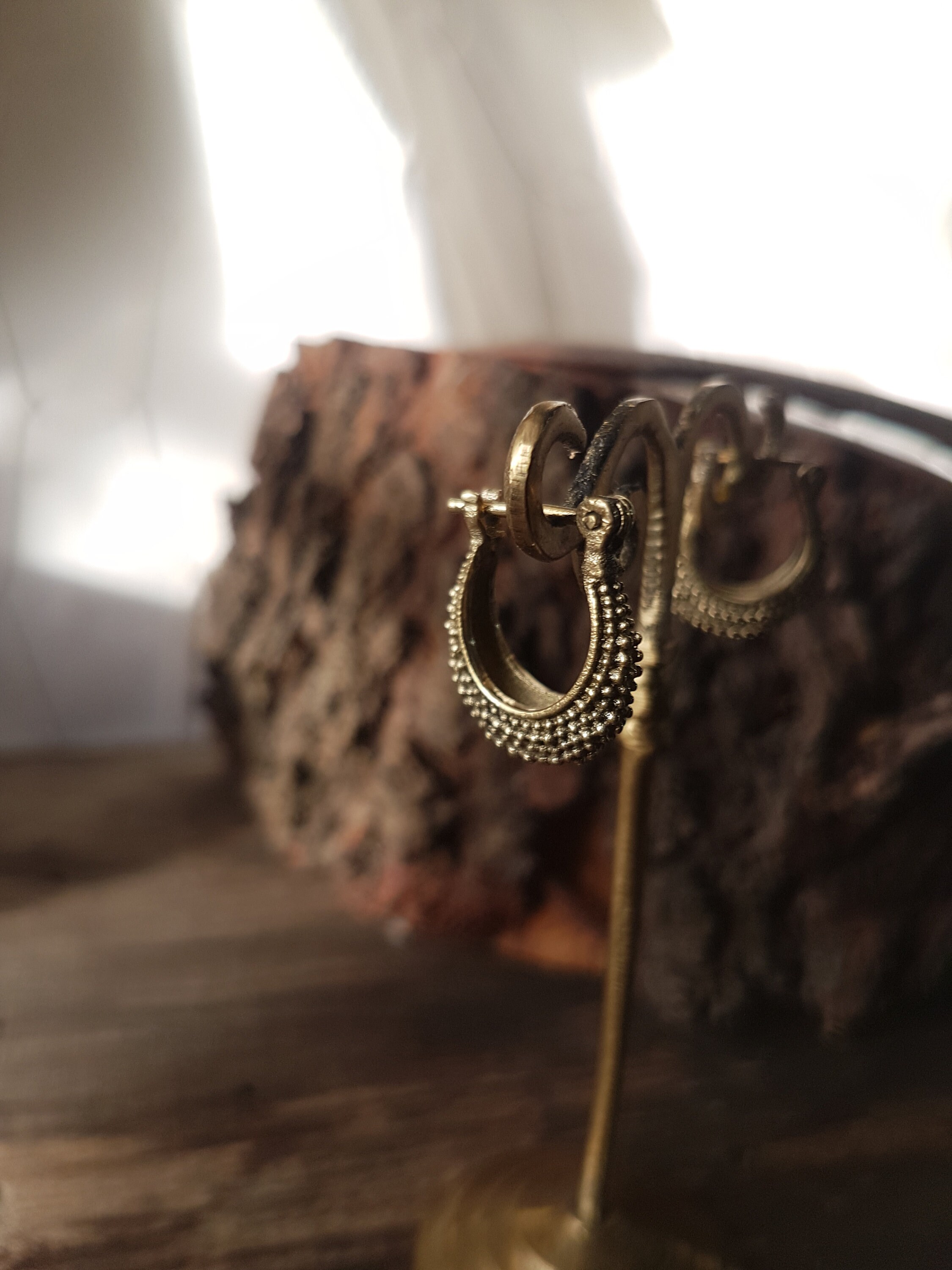 Dainty Bow Hoop Earrings For Women | Gold Plated Huggie Hoops | 1/2 Inch Small Bow Knot Jewelry