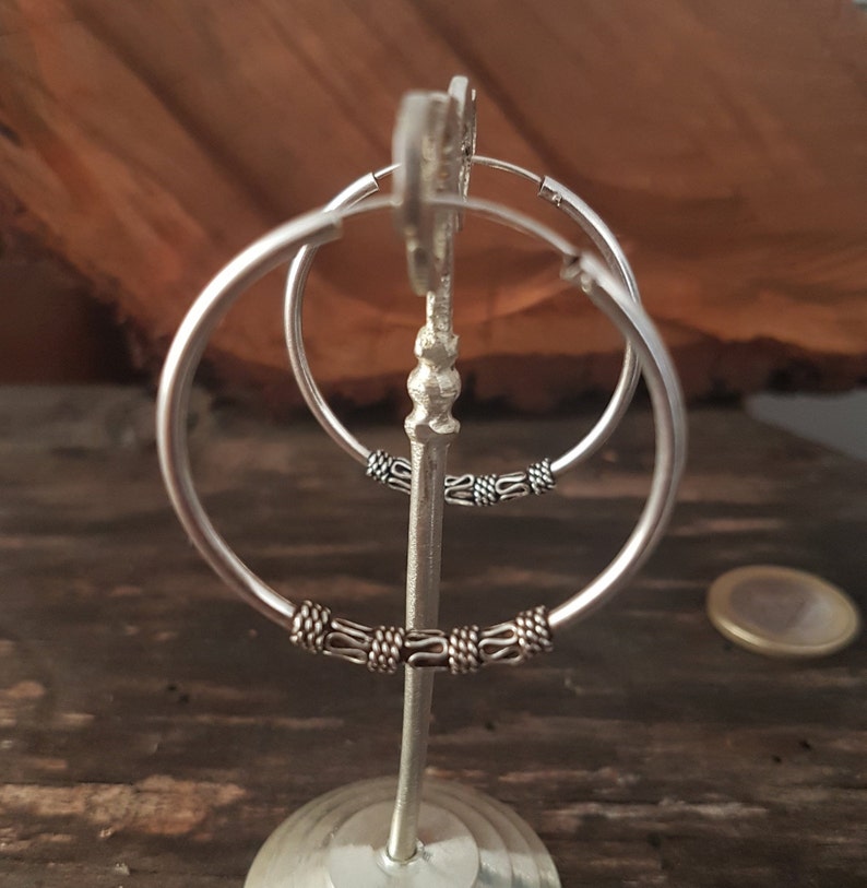 Thin hoops earrings dainty.sterling silver hoops earrings Etsy