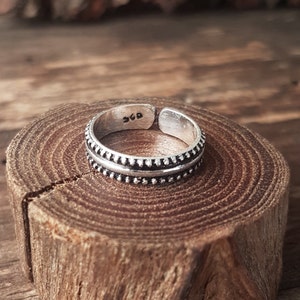 toe ring silver adjustable toe ring indian midi ring ethnic toe ring boho jewelry tribal toe ring foot jewelry.girlfriend gift for mom image 8