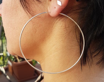 big hoop earrings silver hoop earrings big dainty earrings.large earrings boho jewelry bohemian earrings bali hoops.mom gift for girlfriend